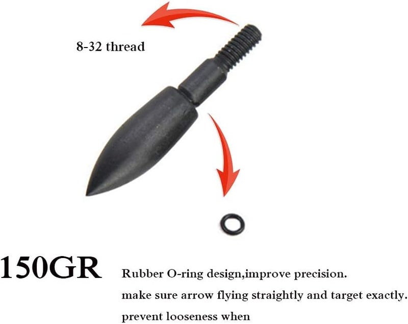 Linkboy Archery 12PCS Arrow Points Tips 75 90 100 125 150 200 250 300 350 Grain Broadheads Arrow Head Insert Hunting Archery Accessories Bows - Image 3